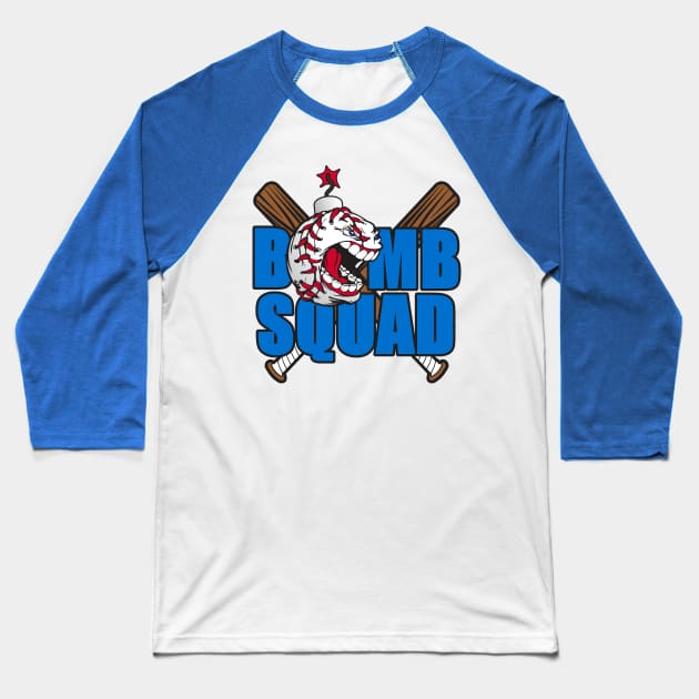 Bomb Squad Baseball Logo Baseball T-Shirt by DavesTees